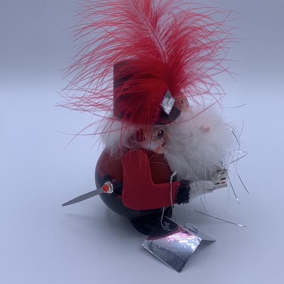 Handmade Kitsch Nut Cracker Ballet Toy Soldier Lightbulb Christmas Tree Ornament - Picture 2 of 8